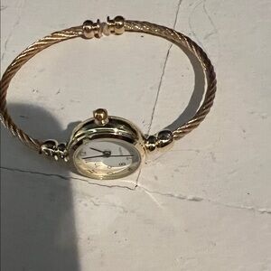 Gold Women's Cable Bracelet Watch